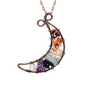 Tree of Life Pendant Moon Shape